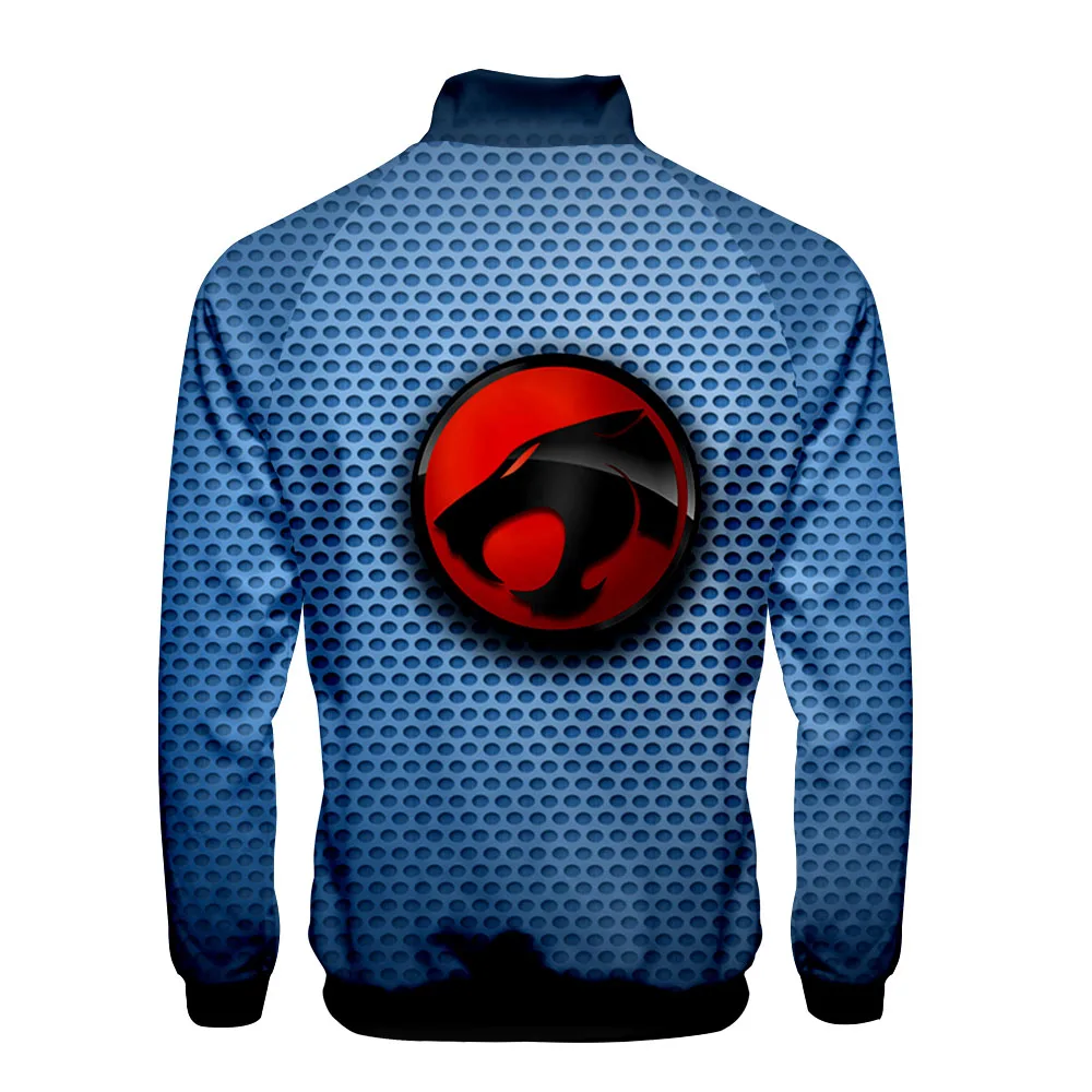 Classic anime ThunderCats Jacket Men 3D Polyester Slim Fit Windbreaker Men Zipper Fashion Casual Jacket Harajuku Streetwear Tops 2