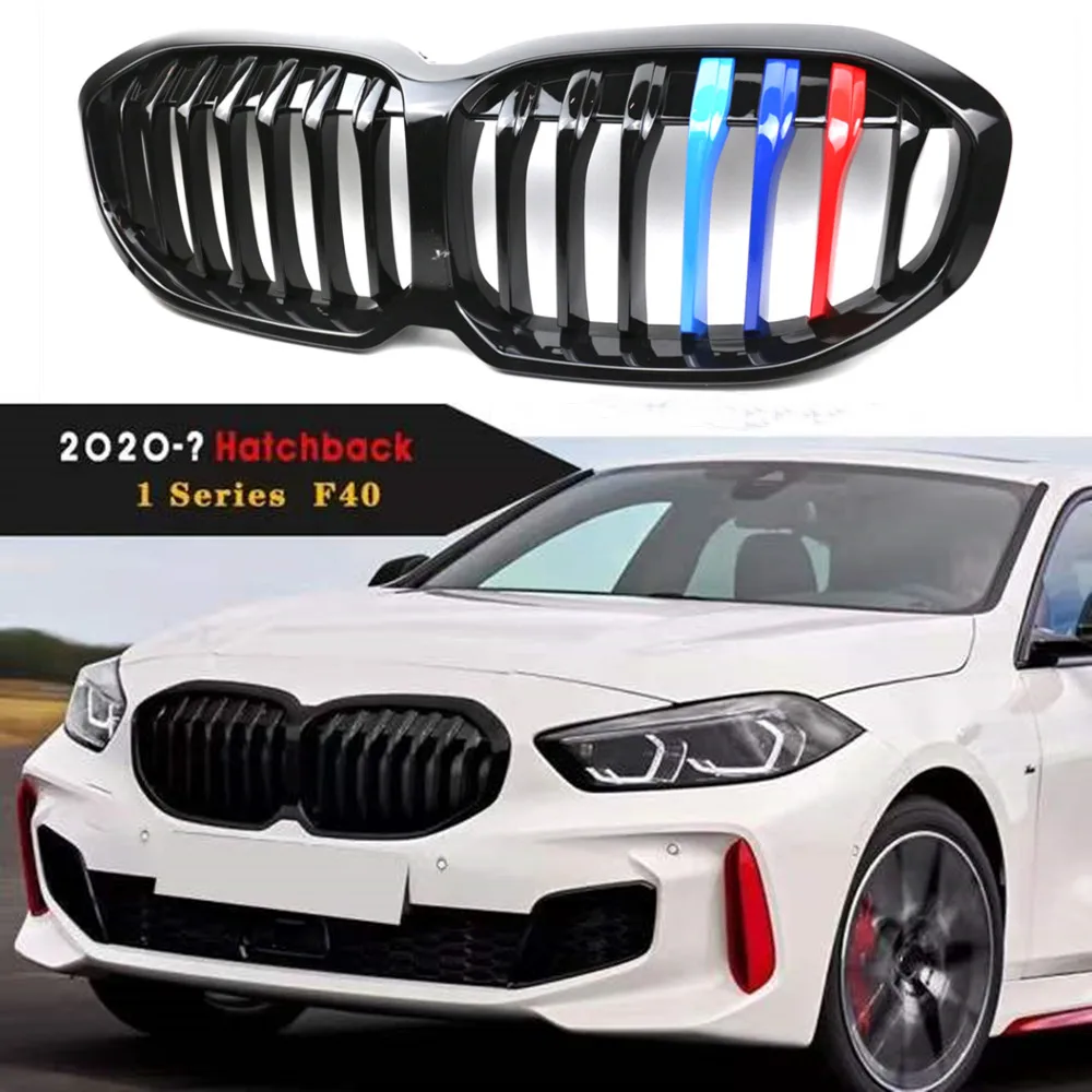 

1-Slat M-Color Передняя капота Kindey решетка бампер гоночные решетки для BMW 1 серии F40 2020-IN хэтчбек автомобильные аксессуары