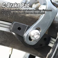 LEBYCLE vélo de route cyclisme freinage c-plaquettes de frein blocs supports chaussures en caoutchouc durables 50mm plaquettes d'étrier 2