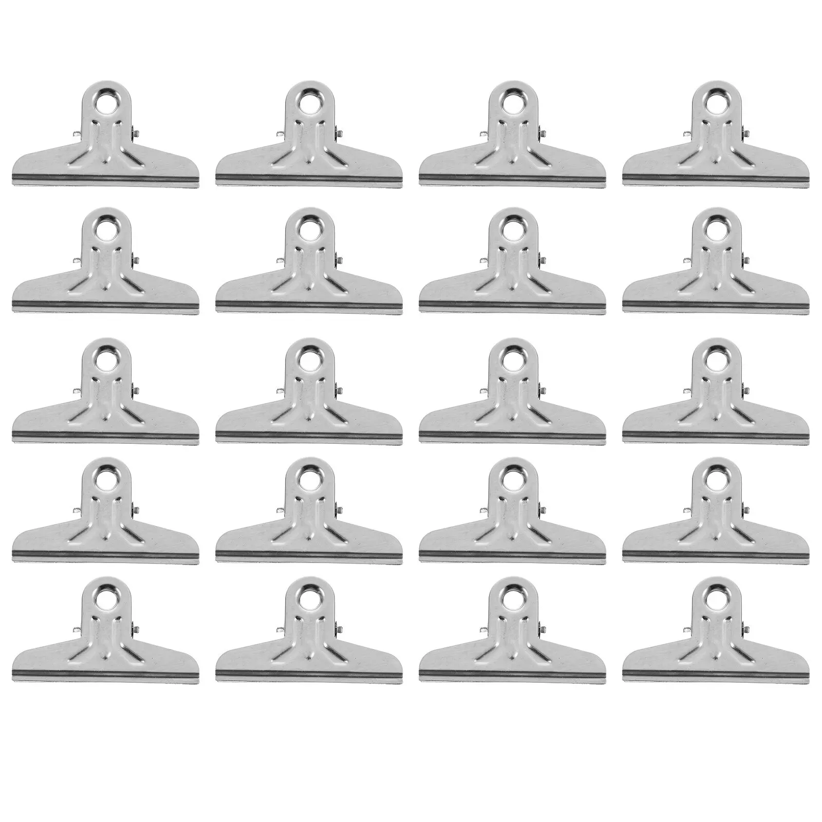 20Pcs 드로잉 보드 클립 스테인레스 스틸 대형 바인더 클립 그림 고정용 스케치 클램프 미술 용품 문서 사진 클램프