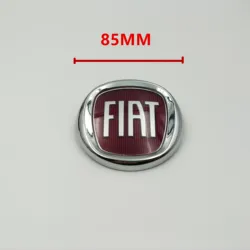 Epoxy Car Hood Emblem - Premium 85mm Auto Accessory (1PS 85 new red FIAT)