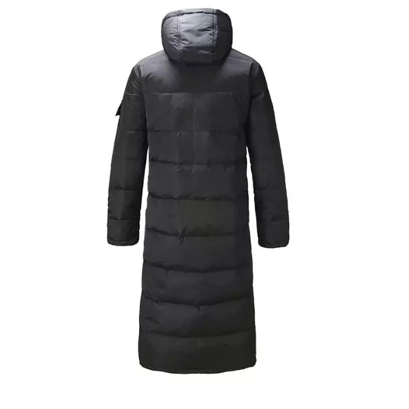 Men Long Down Jacket Winter Outwear Removable Hood Plus Size Windproof Loose Parka Schinteon