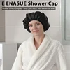 Reusable 3-Layer Waterproof Shower Cap | Extra Large | Adjustable Womens Cap | Perfect for Girls Ajdustable bonnet Bonnet Bonet 4