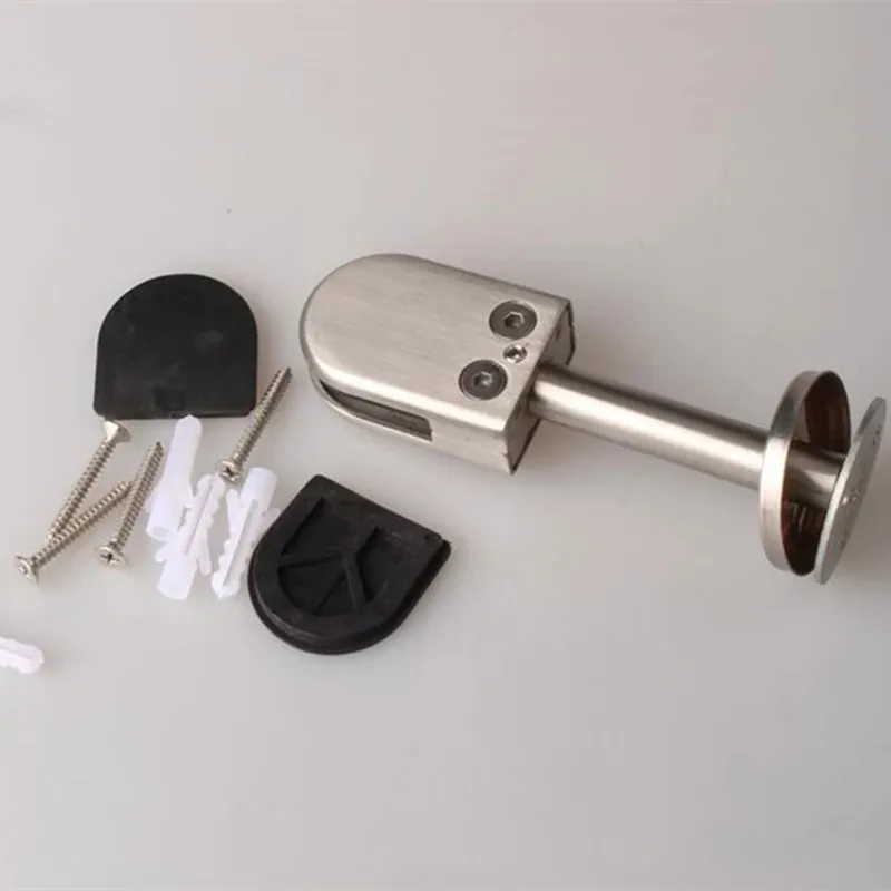 Hole free stainless steel screen partition glass support foot bracket clamp glass clamp fixed ground clamp(DG5030-1)