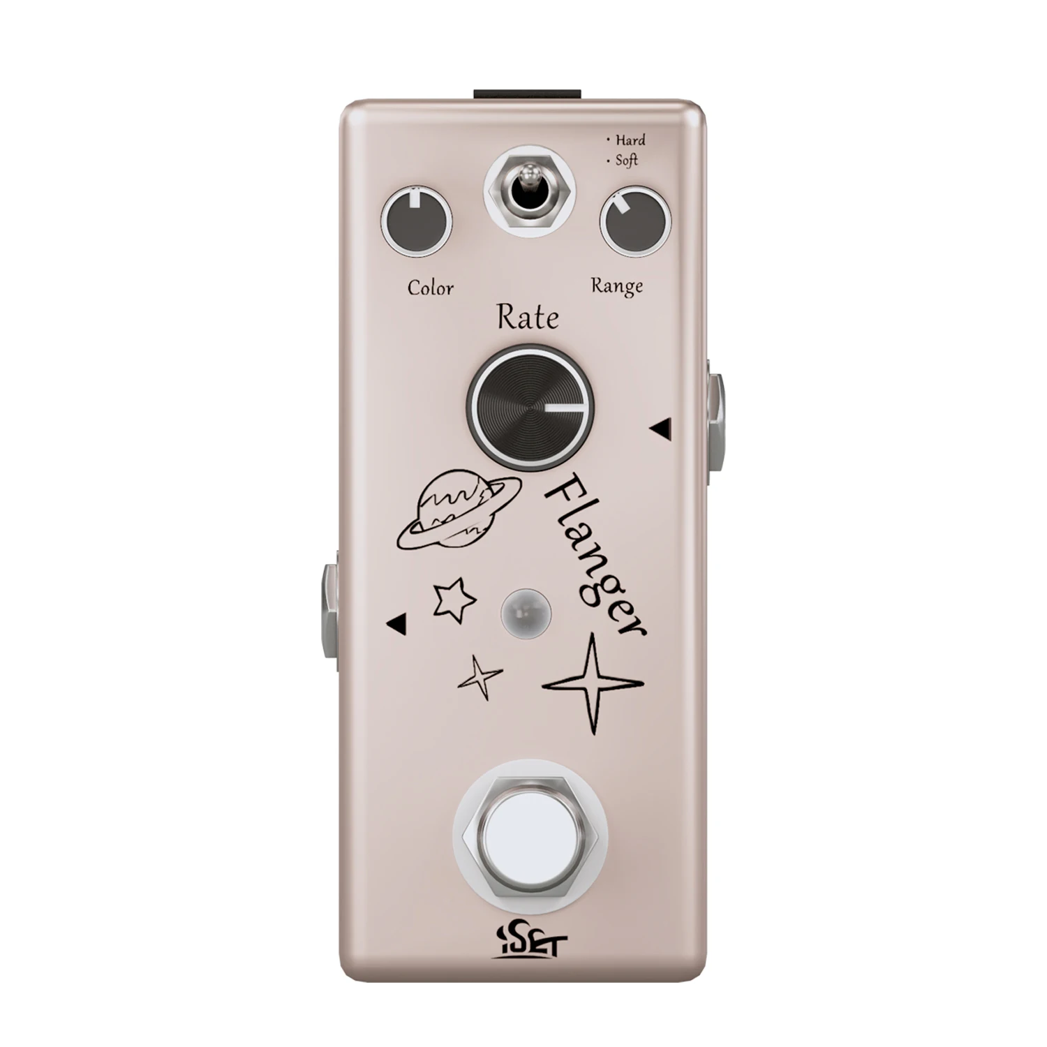 ISET Guitar Dumble And Flangerr Pedal Mini Single Guitar Effect Pedal for Electric Bass True Bypass