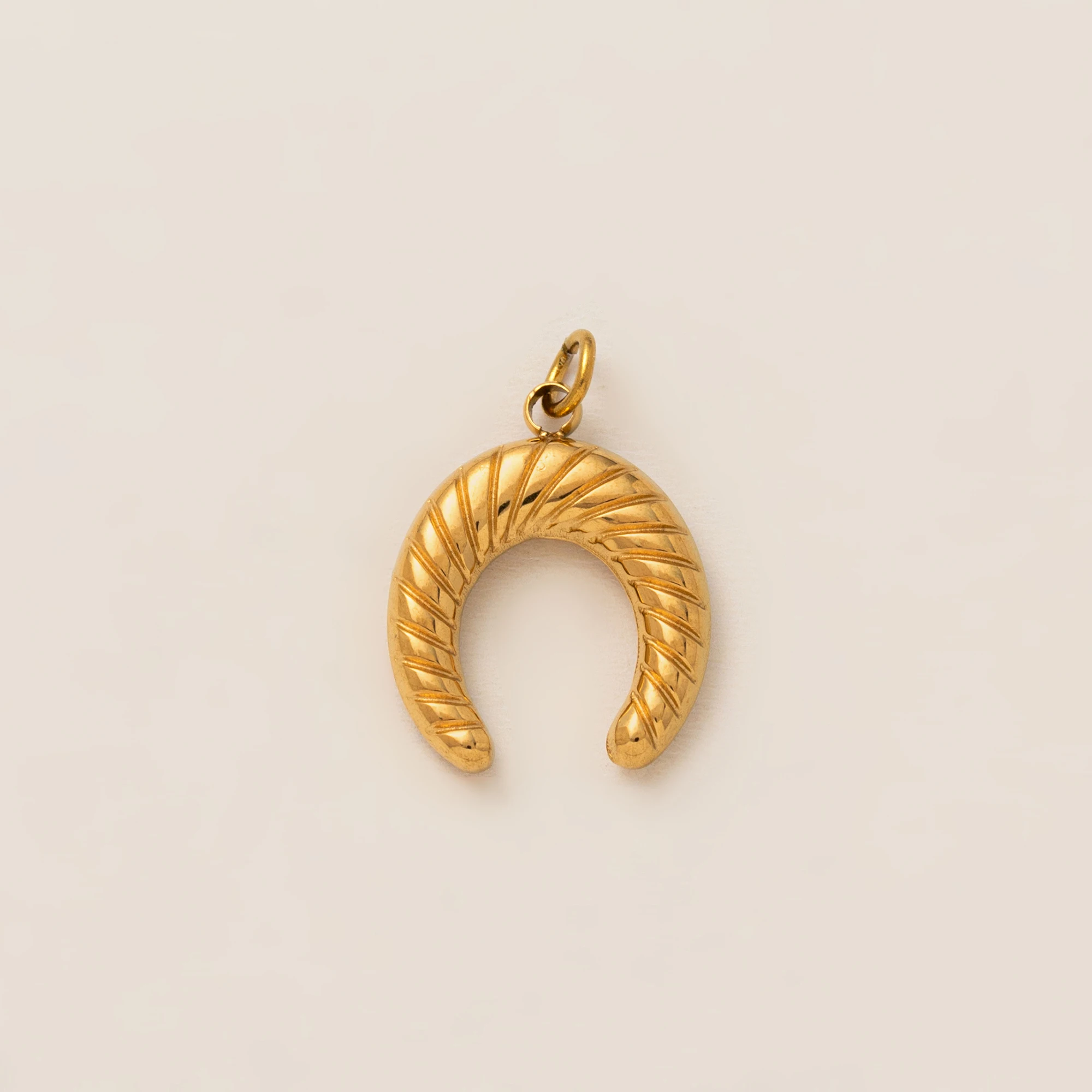 Minimalist Gourmet Style 18K Gold-Plated Pendant - Stainless Steel Jewelry Accessory
