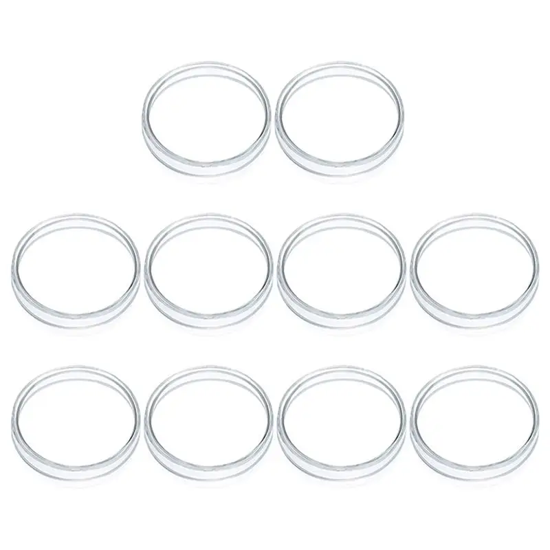 Petri Dishes 10Pcs Agar 60mm Petri Dishes Plastic Transparent With Lids Bacteria Culture Dish Biological Scientific