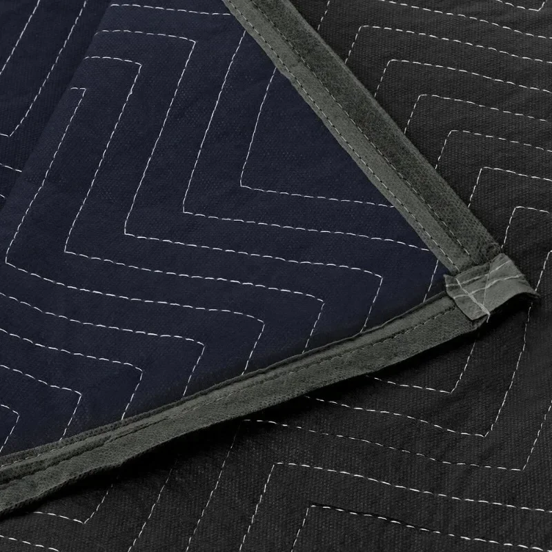 Moving Blankets 80" x 72" Pro Economy-12 Pack-Black Shipping Furniture Pads