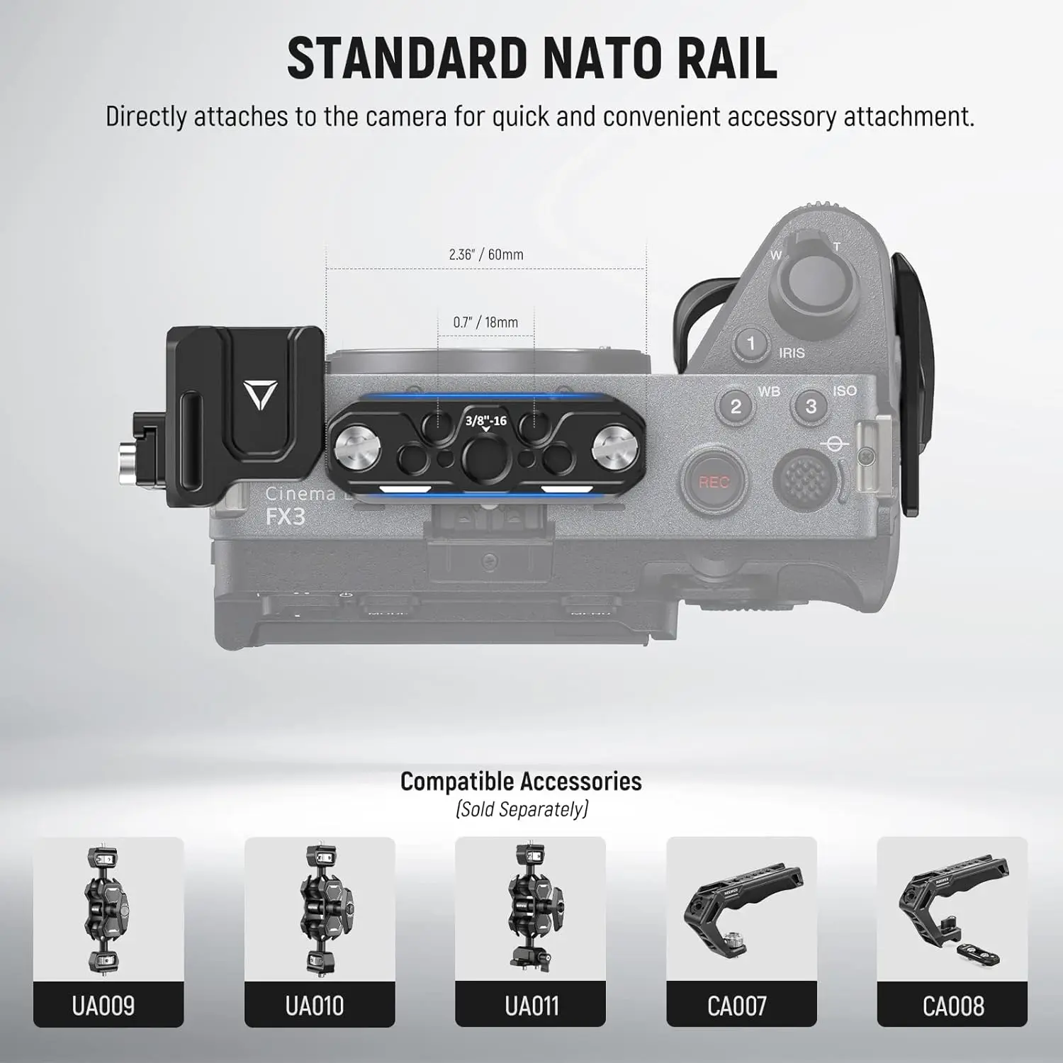 CA011 Camera Cage Kit For Sony FX3 FX30 DJI RS4 RS3 RS2