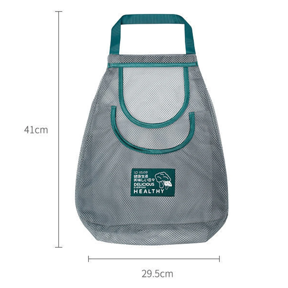 10PCS Kitchen Organizer Reusable Mesh String Organizer Bag Washable Eco Friendly Hollow Net Portable for Garlic Potatoes Onion