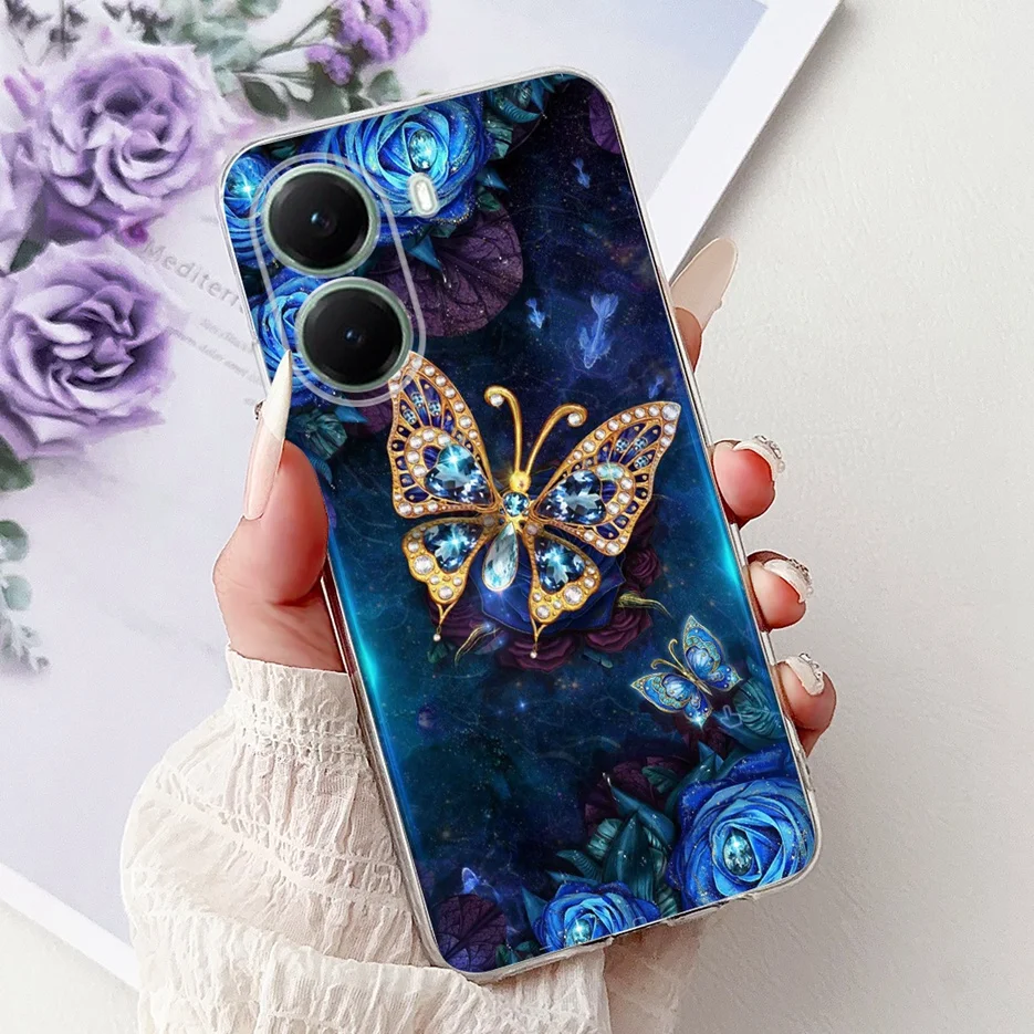 Stylish Painted Clear Silicone Soft TPU Phone Case Cover Shell Coque