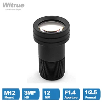Starlight CCTV 렌즈, 소니 IMX290, 291, 307/327, 저조도 CCTV, AHD IP 카메라용, 3MP, 12mm 고정 조리개, F1.4 빅앵글