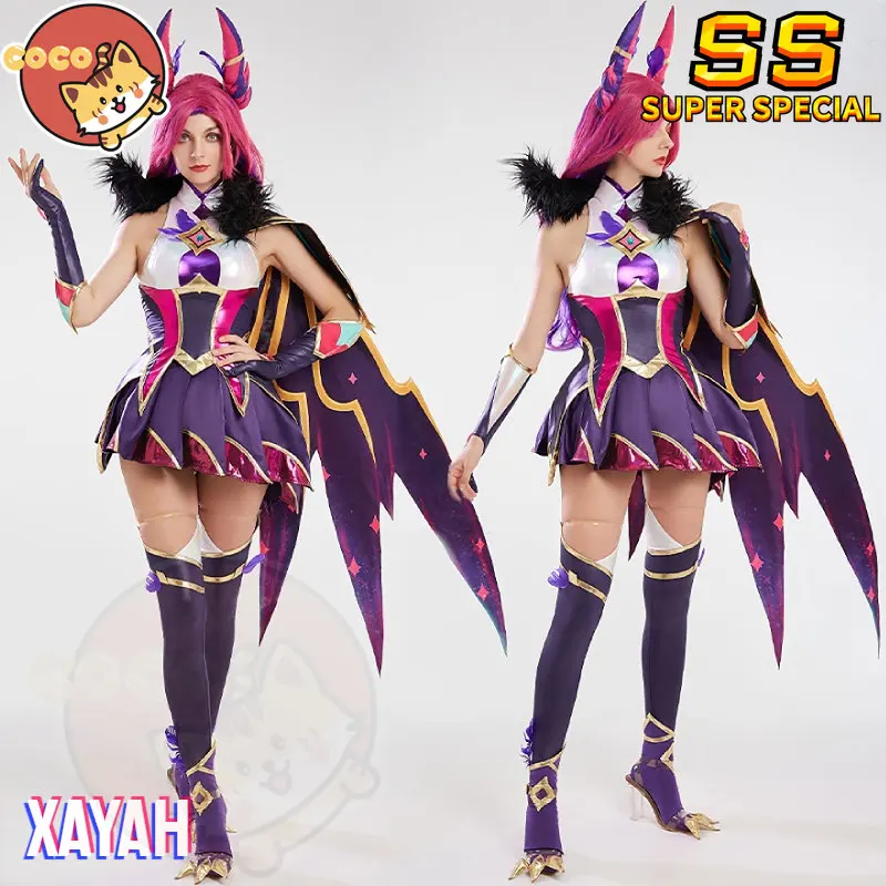 

CoCos-SS Game LOL Star Guardian Xayah Cosplay Costume Game LOLs The Rebel Cosplay Star Guardian Costume