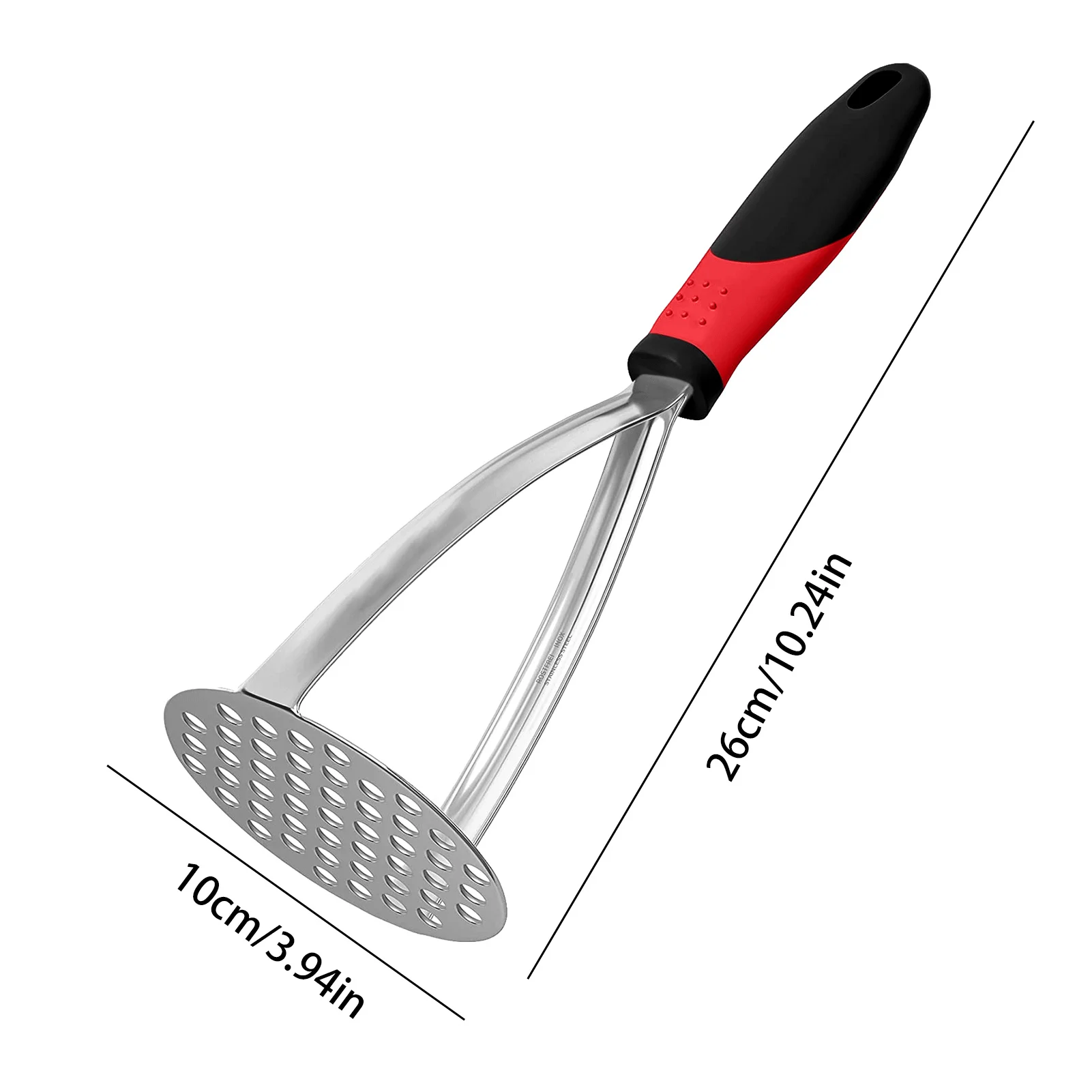 Pressed Potato Masher Ricer Puree Juice Maker Potato Pusher Smooth Mashed Potatoes Crusher Fruit Tools Stainless Steel Kitchen vegetable slicer vegetable chopper potato masher