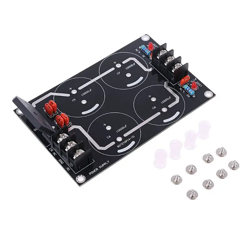 Dual Power Rectifier Filter Power Supply Module Empty Circuit Board For TDA8920