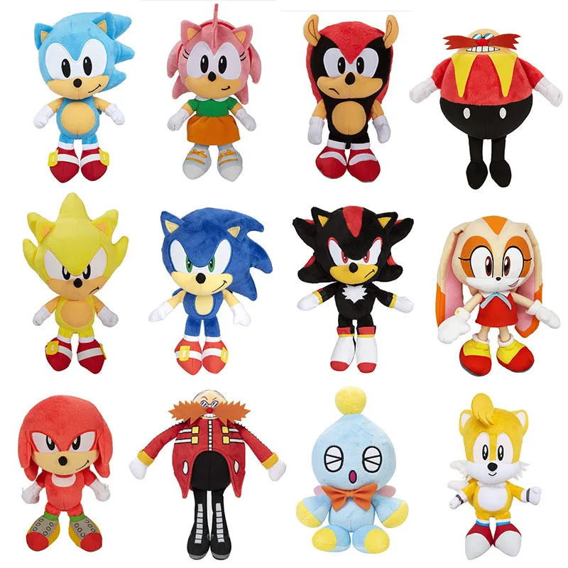 

Sonikku Za Hejjihoggu Tails Amy Rose Movie Game Characters Plush Action Hedgehog Super Mouse Dolls Are Toy Boy's Favorite Gifts