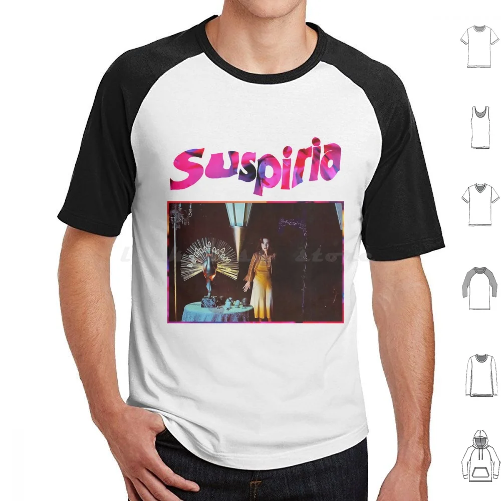 Suspiria Movie T Shirt Big Size 100% Cotone Suspiria Supernatural Horror Giallo Film 1977 Blood Dario Goblin Argento