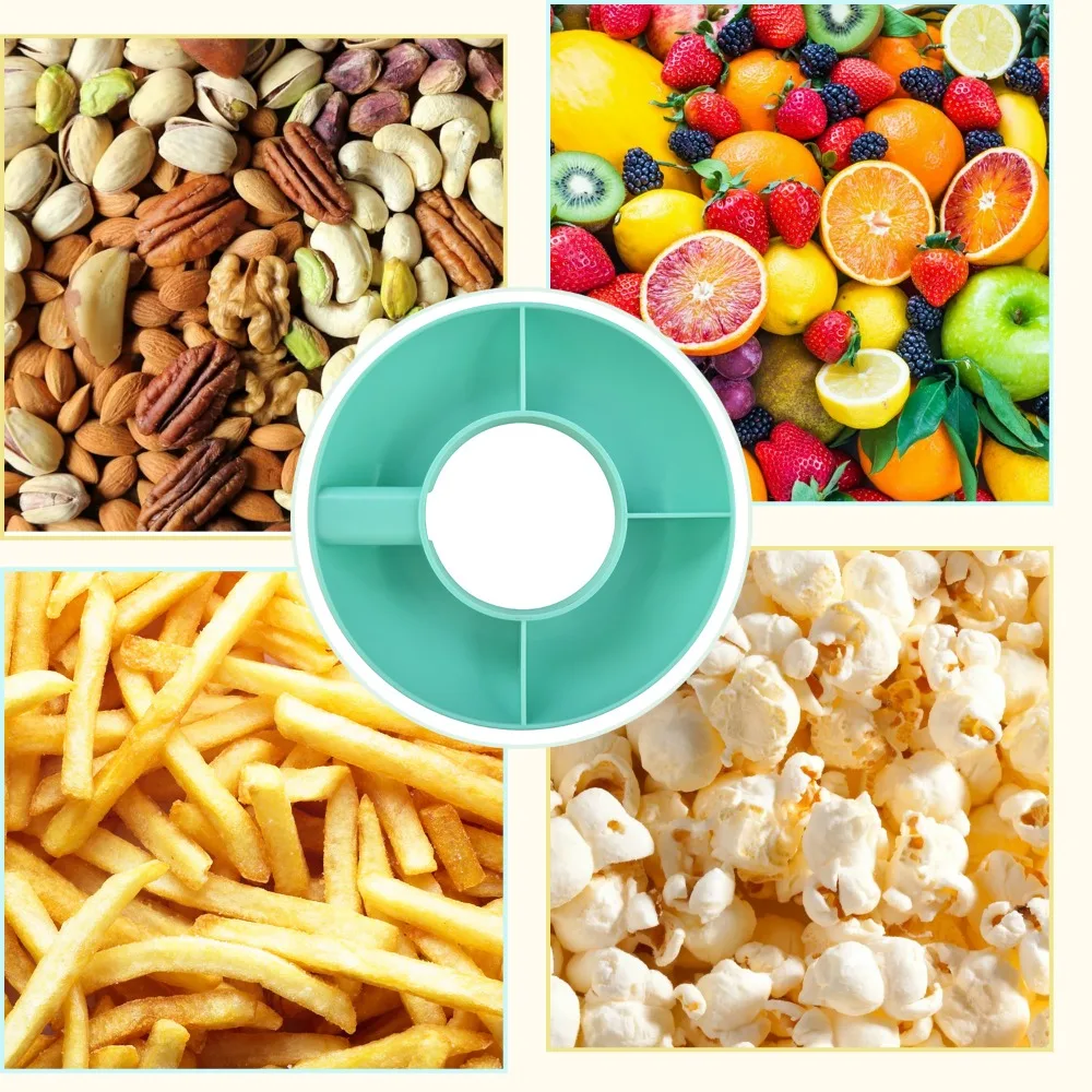 Stanley Plate Compartment Fruit Snack Platter Fruit Plate Snacks Dessert Drop and Shatter Resistant Stanley Snack