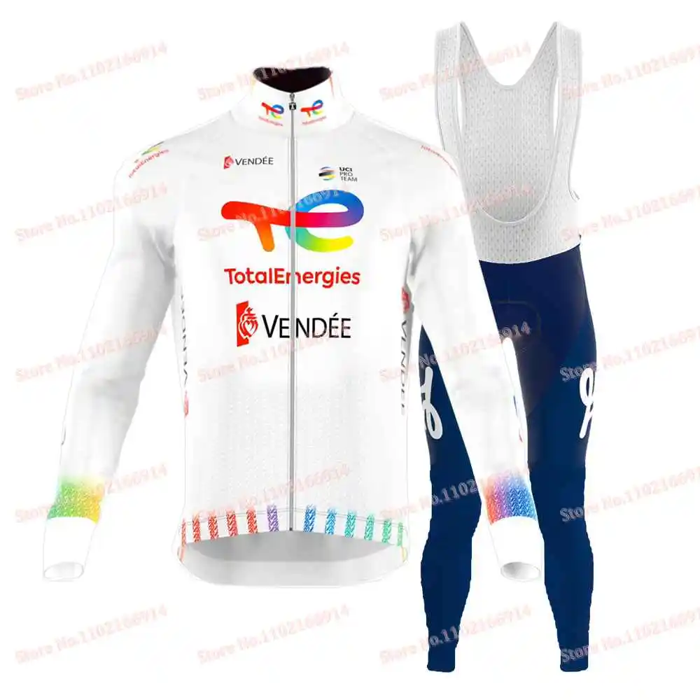 Total Energies Team Cycling Jersey Set Slovakia Cycling Clothing Short Sleeve Road Bike Shirts Suit MTB Bicycle Bib Shorts
