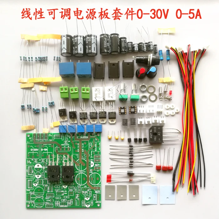 

Adjustable Power Supply 0-30v 0-5a Learning Experiment Power Board Stable Voltage Constant Current Power Board Kit