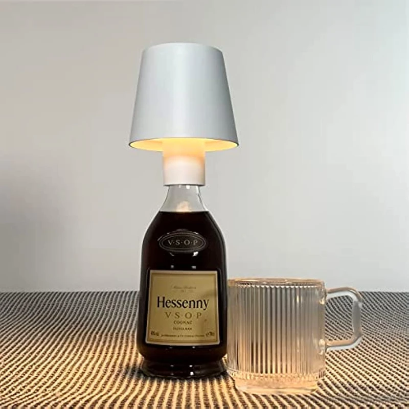 Lampe coffret de vin en bois à led rechargeable par usb Mariage