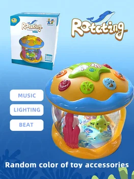 Proiettore oceanico Giocattoli luminosi Musica Giocattoli per bambini per bambini da 12-18 mesi Bambini da 6 a 12 mesi Giocattoli per l'apprendimento del tempo incline 1