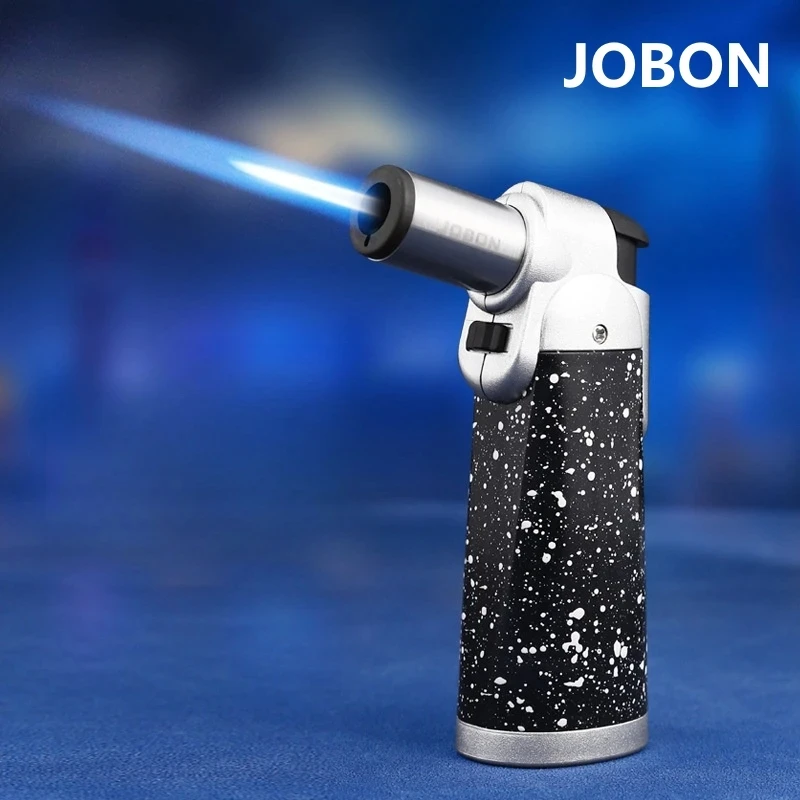 

JOBON Outdoor Portable Windproof 1300° Gas Lighter Elbow Blue Flame Torch Turbo Jet BBQ Cooking Welding Cigar Lighter Spray Gun