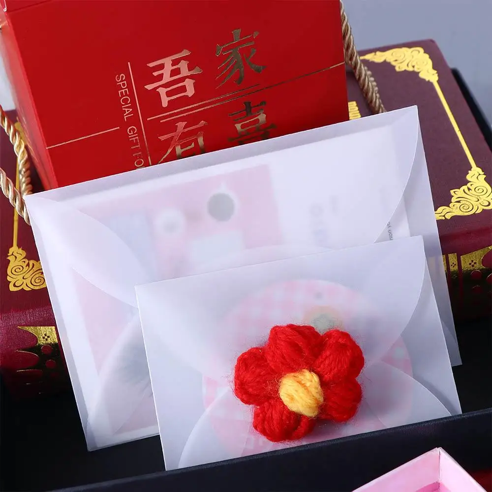 

Wedding Gift Packing Postcard Vintage White For Letter Paper Envelopes For DIY Semi-transparent Sulfuric Acid Paper Envelopes