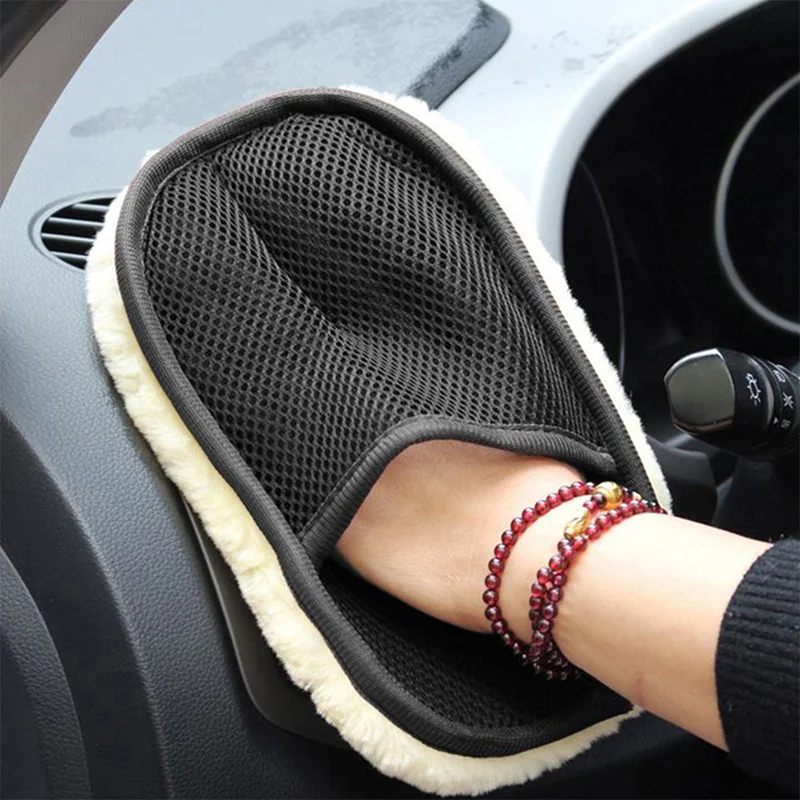 2pcs Car Wash Brush Cleaning Gloves
