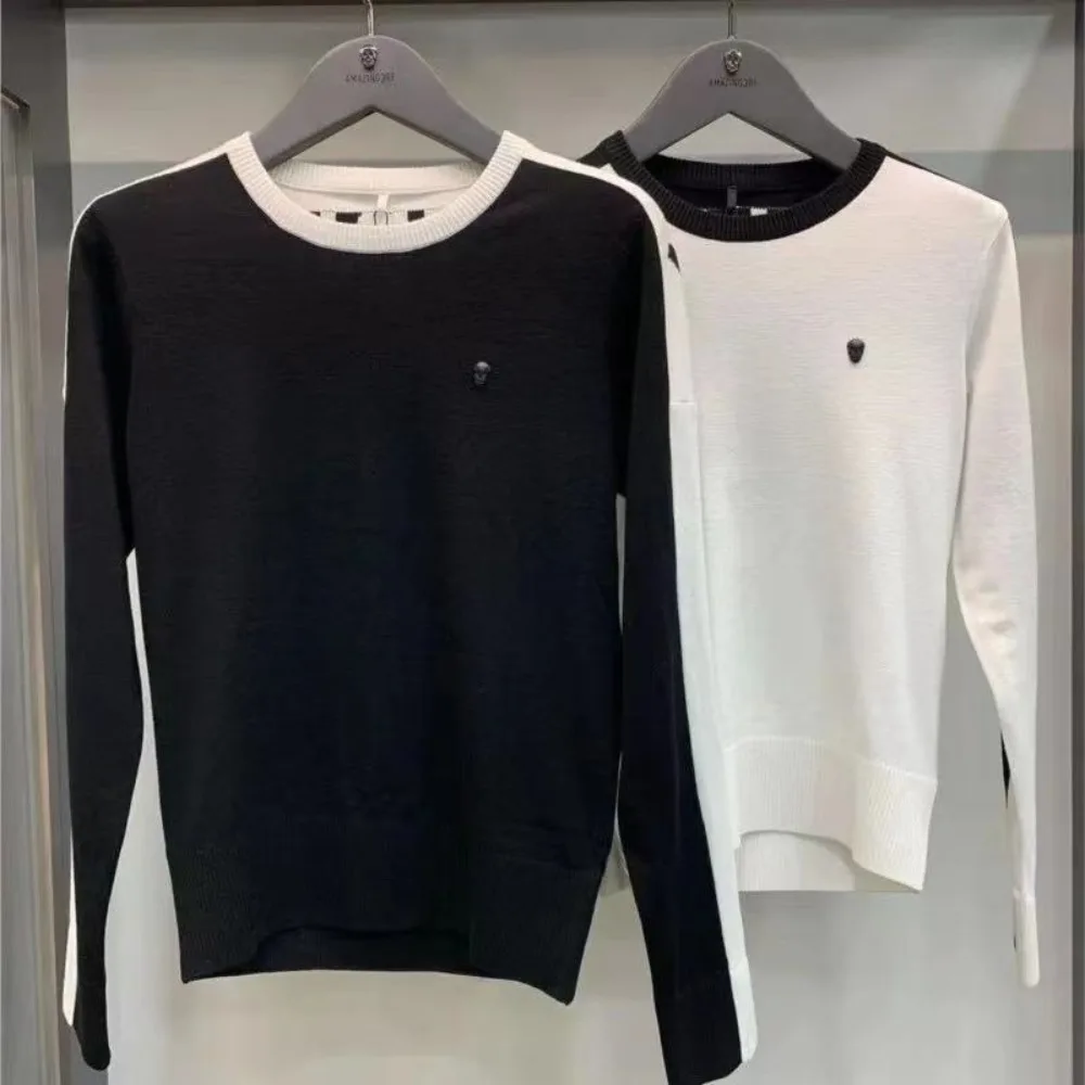 여성 니트 스웨터, 심플하고 트렌디한 신상 슬림하고 따뜻하며 다용도 가을 골프 니트 상의, 고급스러운 디자인!