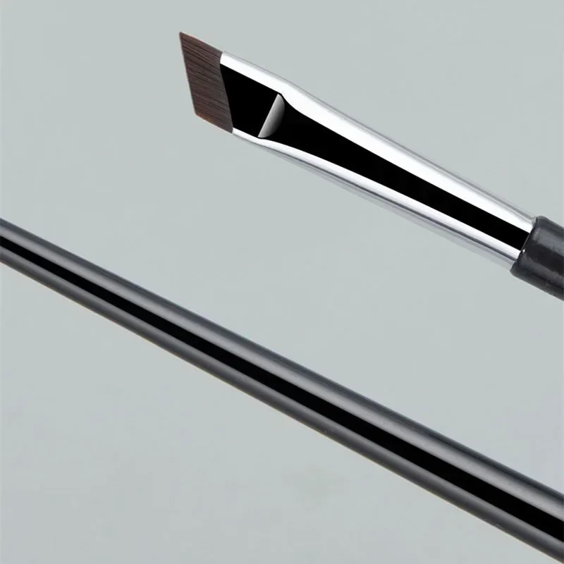2pcs Angled Blade Eyeliner Brush Ultra Thin Fine Eyebrow Brush Flat Sickle Eyeliner Brushes Makeup Tools