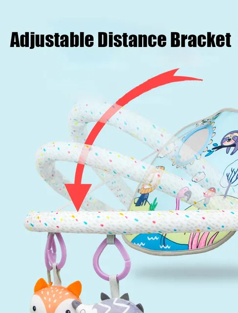 Giocattolo Per Seggiolino Auto Con Specchietto - Centro Attività Con Giochi Appesi Tema Foresta Per Neonati - Foto 2