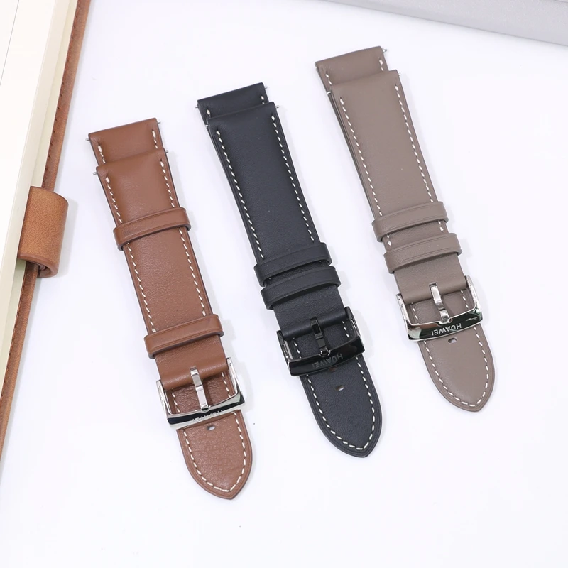 Premium Genuine Leather 22mm Watch Strap - Calfskin Replacement Band
