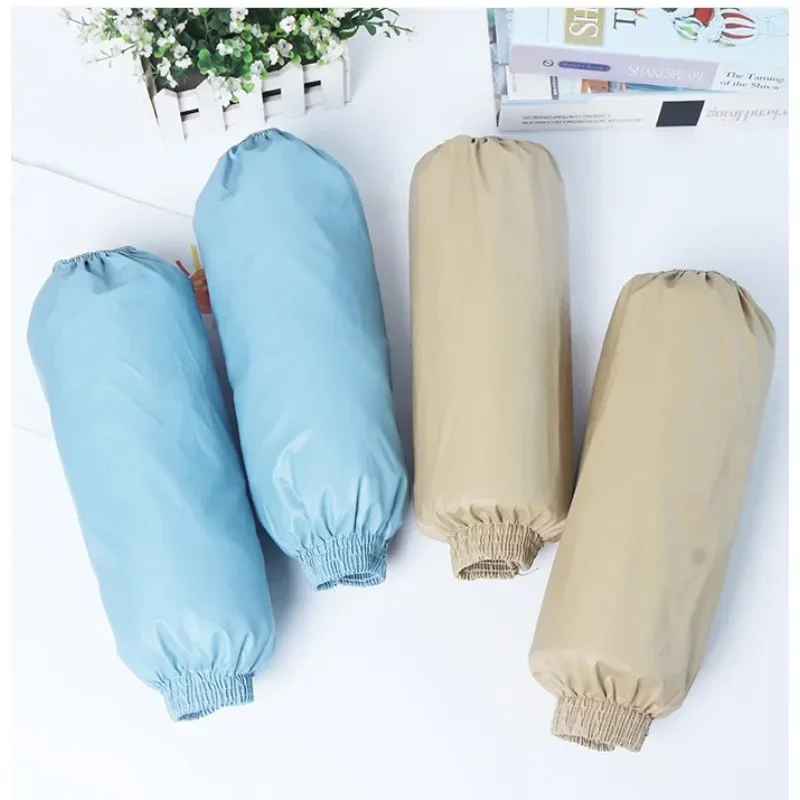 1Pair Thick Oversleeve Waterproof Oilproof Cuff Home Kitchen Cleaning Accessories Waterproof Sleeves Adult Arm Sleeves waterproof oversleeves kitchen arm sleeves