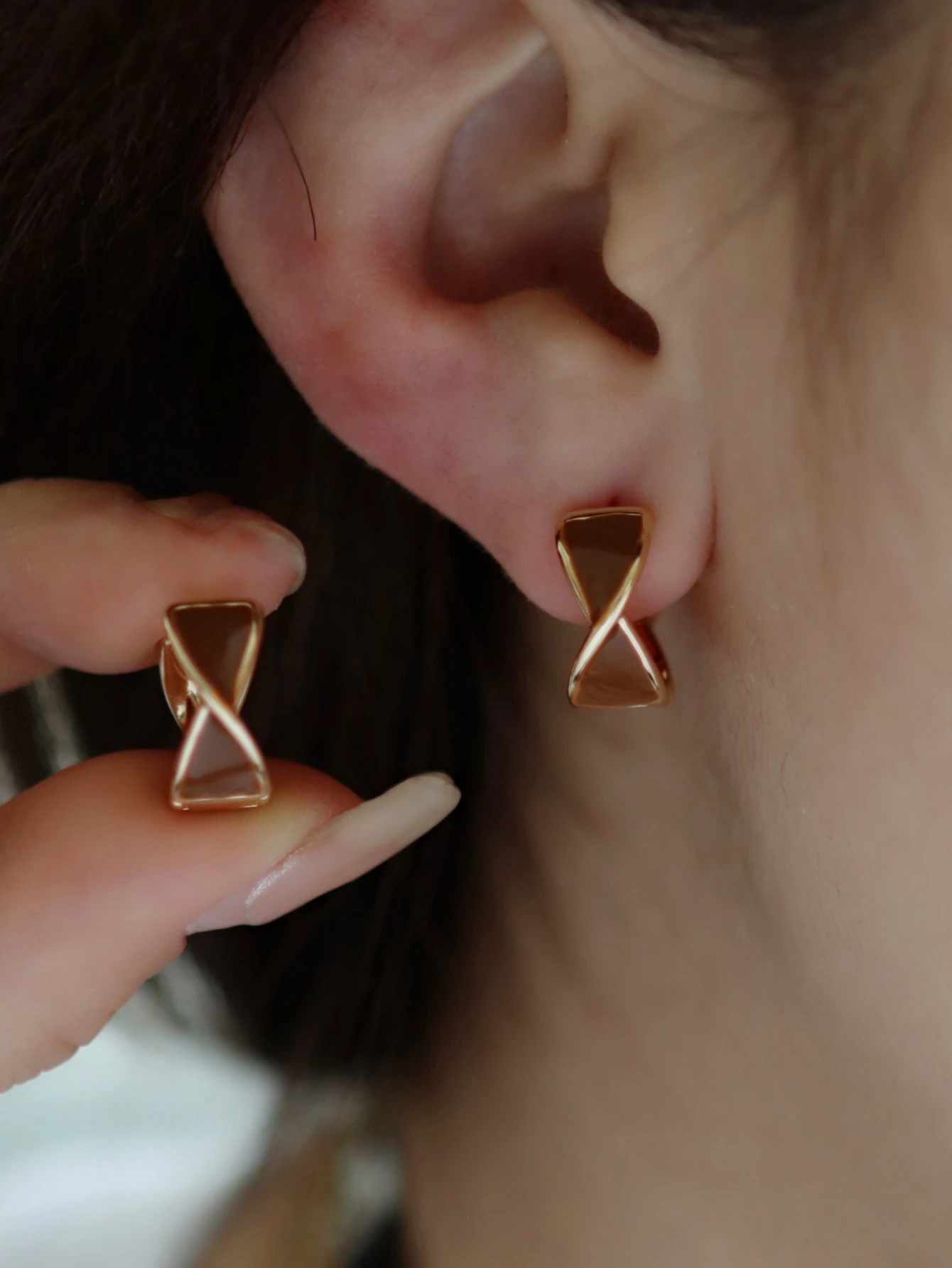 Earrings, Fashion, Twisted, Women