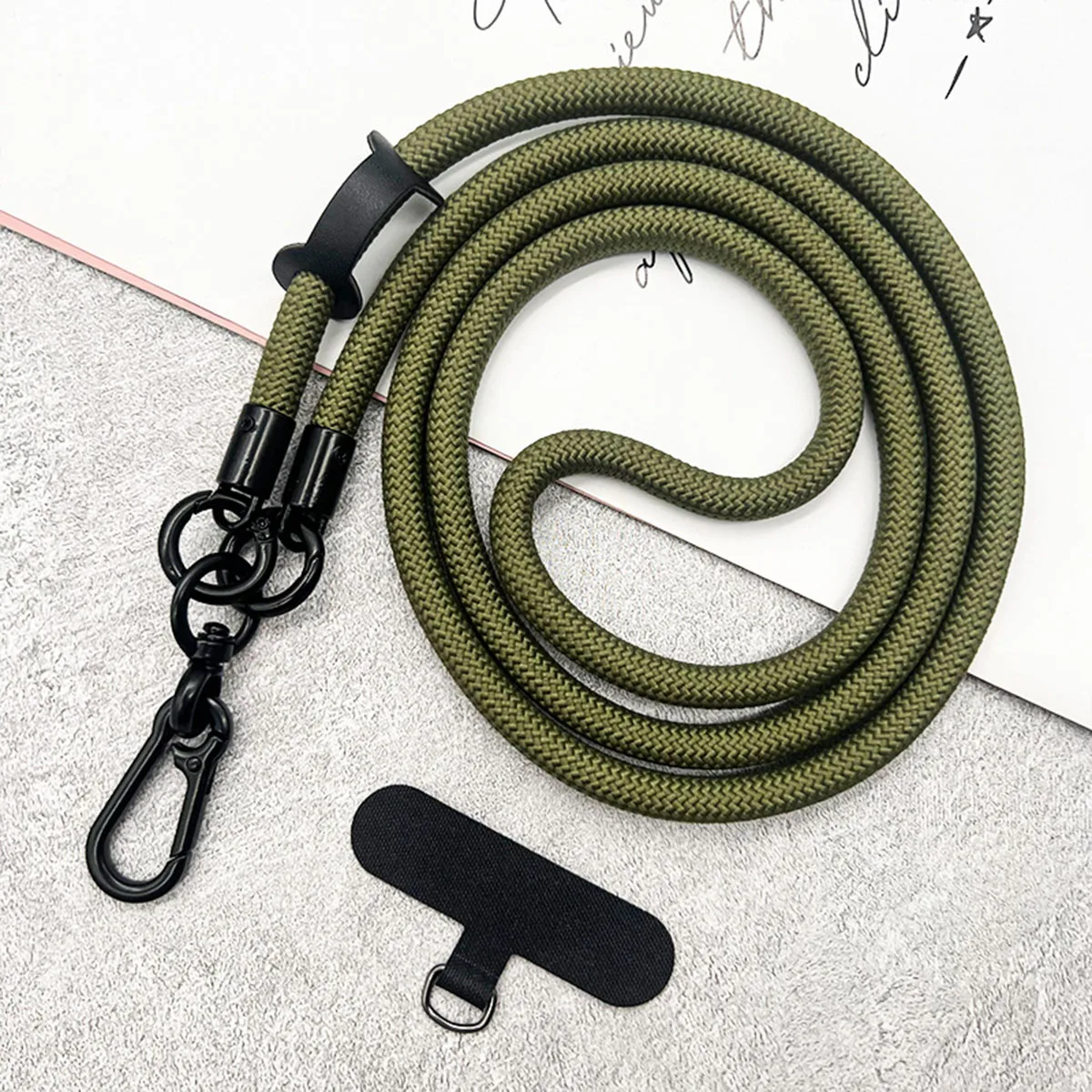 Hands-Free Mobile Phone Lanyard with Detachable Shoulder and Neck Strap