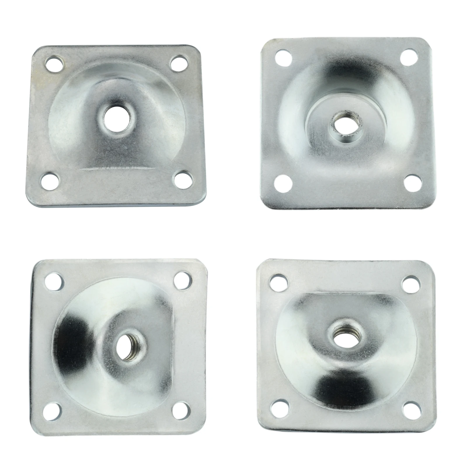 4Pcs 49*49*2mm Furniture Table Chair Leg Mounting Plate Table Sofa Feet Support Hardware Home Cabinet Furniture Mounting Bracket