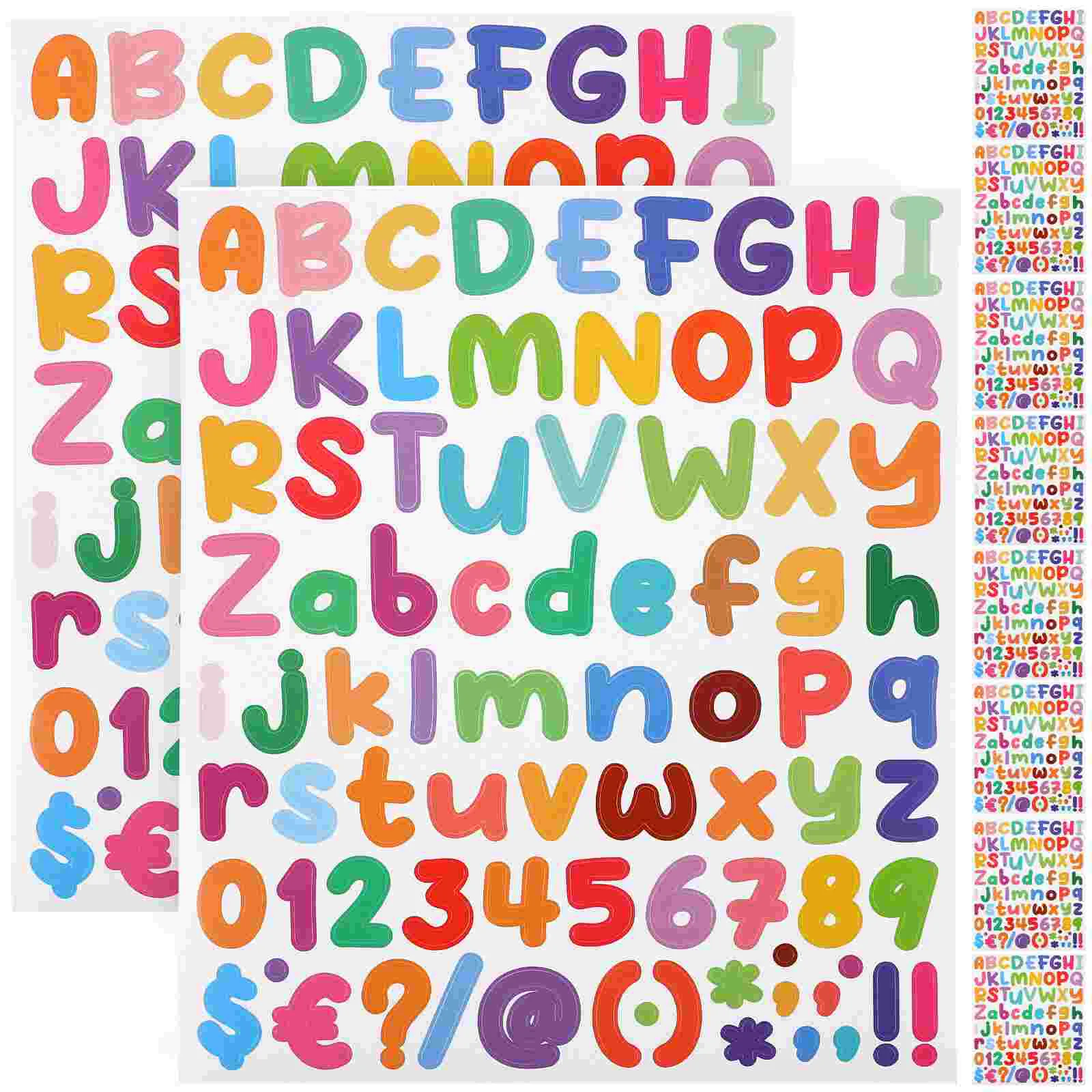 

10 Sheets Alphabet Stickers Alphabets Letter Stickers Number Decals Mailbox Numbers Labels