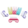 30PCS Multicolor Nail Art Brushes With Angle Handle Grip Plastic Nail Cleaning Brushes Kit For Manicure Pedicure Scrubbing Tools 1