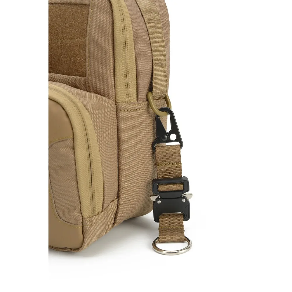 1PC Molle Gear Keychain Clip for Mens Molle Accessories Nylon Belt Key Chain Loop Webbing Key Clip with Molle Bags