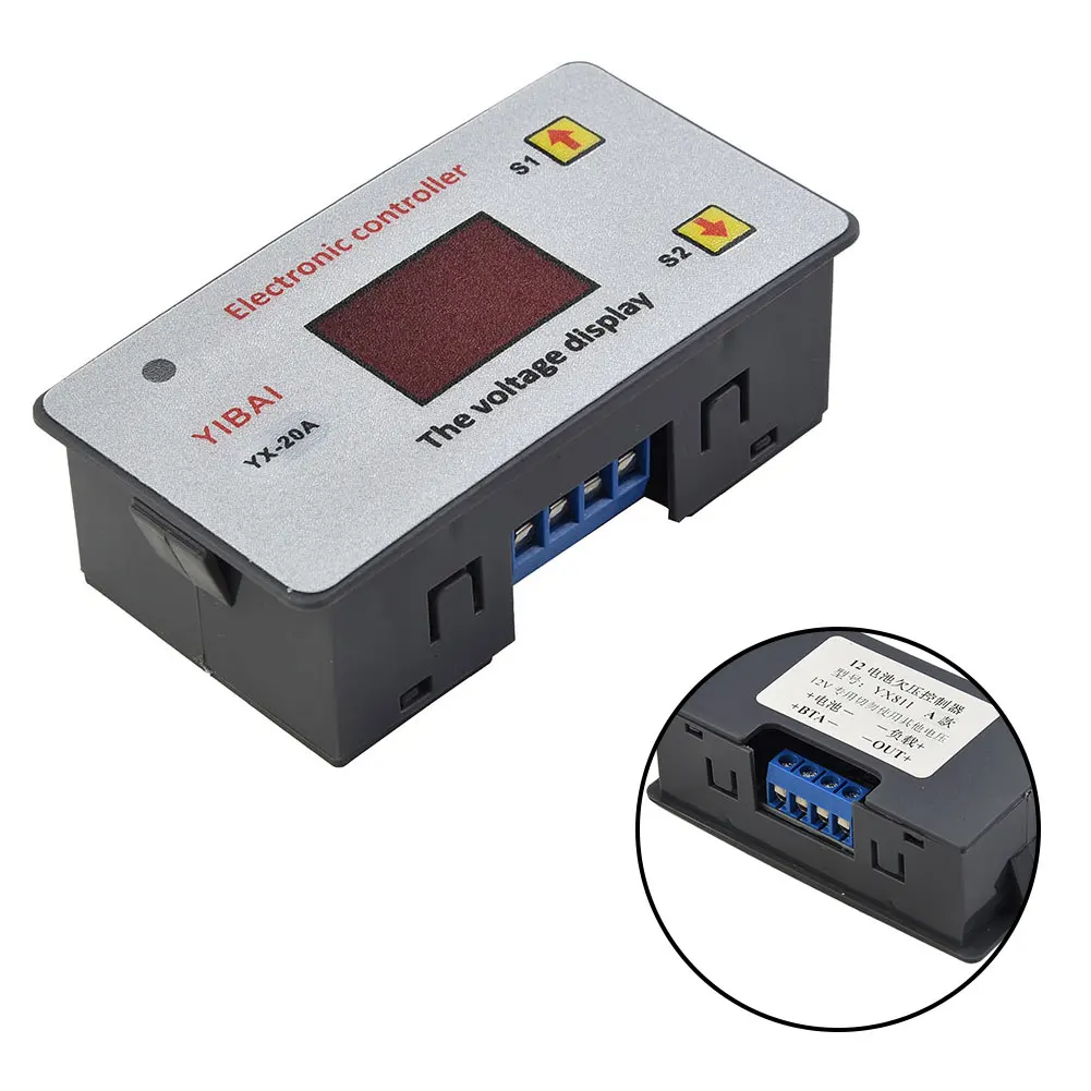 1 Pc Battery Under-voltage Controller 12V Battery Low Voltage Cut Off Switch On Protection Auto Controller Module LED Indicator water pump controller