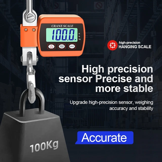 0.05-500kg LCD Digital Scale Crane Scale Portable Industrial Electronic  Scale Heavy Duty Weight Hook-Hanging Scale Weighing Tool - AliExpress
