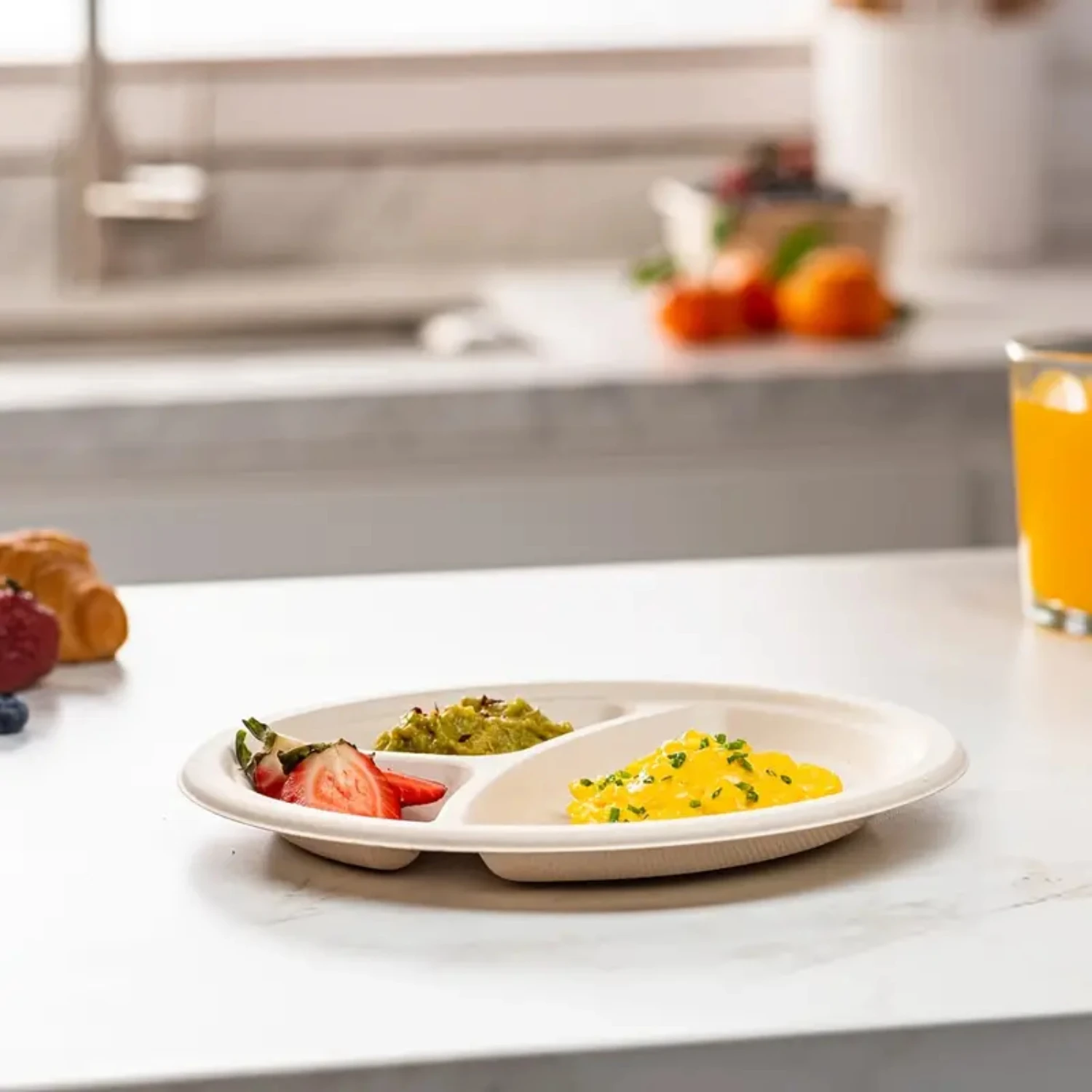 Eco-Friendly Disposable Dinner Paper Plates Set