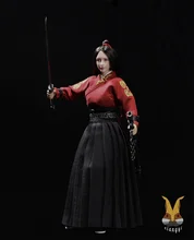 

In Stock 1/6th Classical Orient Style Female Waist Collar Skirt Pleated Skirt Suit Model For 12inch Body Doll Collect