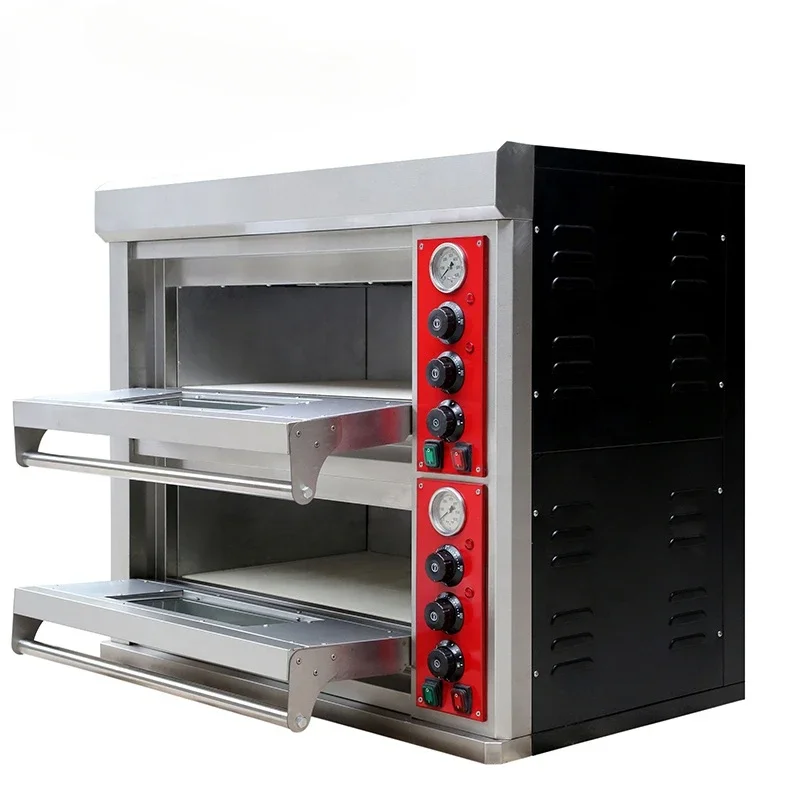 Factory Lower Price Stainless Steel Body Mechanical Timer Control Professional Bakery Commercial Electric Pizza Oven