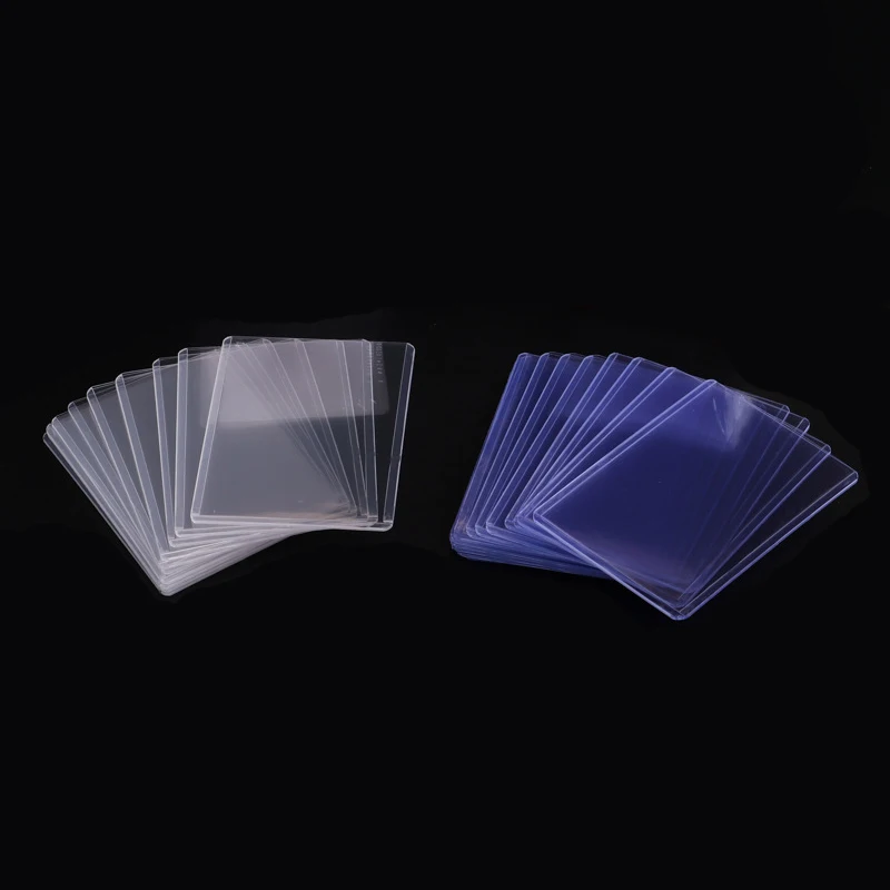 Transparent PVC Toploader Protective Sleeve for Collectible Basketball Sports Cards 35PT Game Kpop idol Card Holder 3x4inch