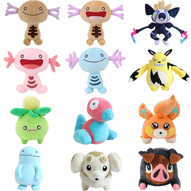 Brinquedo Pokémon de pelúcia infantil, boneca Kawaii Porygon, anime dos  desenhos animados, boneca de pelúcia macia