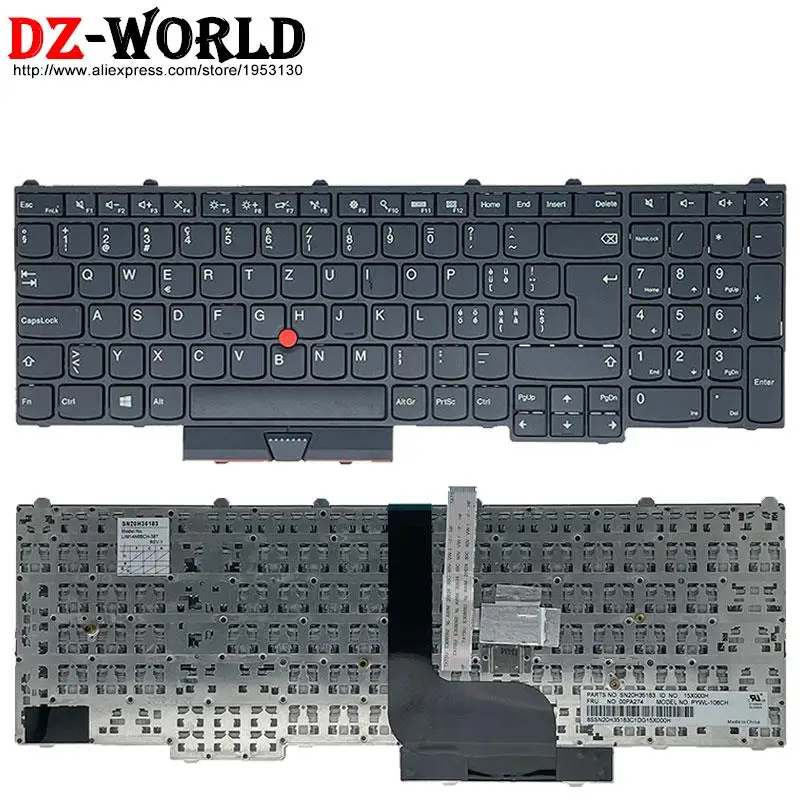 Teclado para Lenovo Thinkpad Acessórios do Portátil P50 P70 P51 P71 de gr Ele ch Sws Nós tr Não cz dk pt cr lt kr Qwertz - Imagem 5