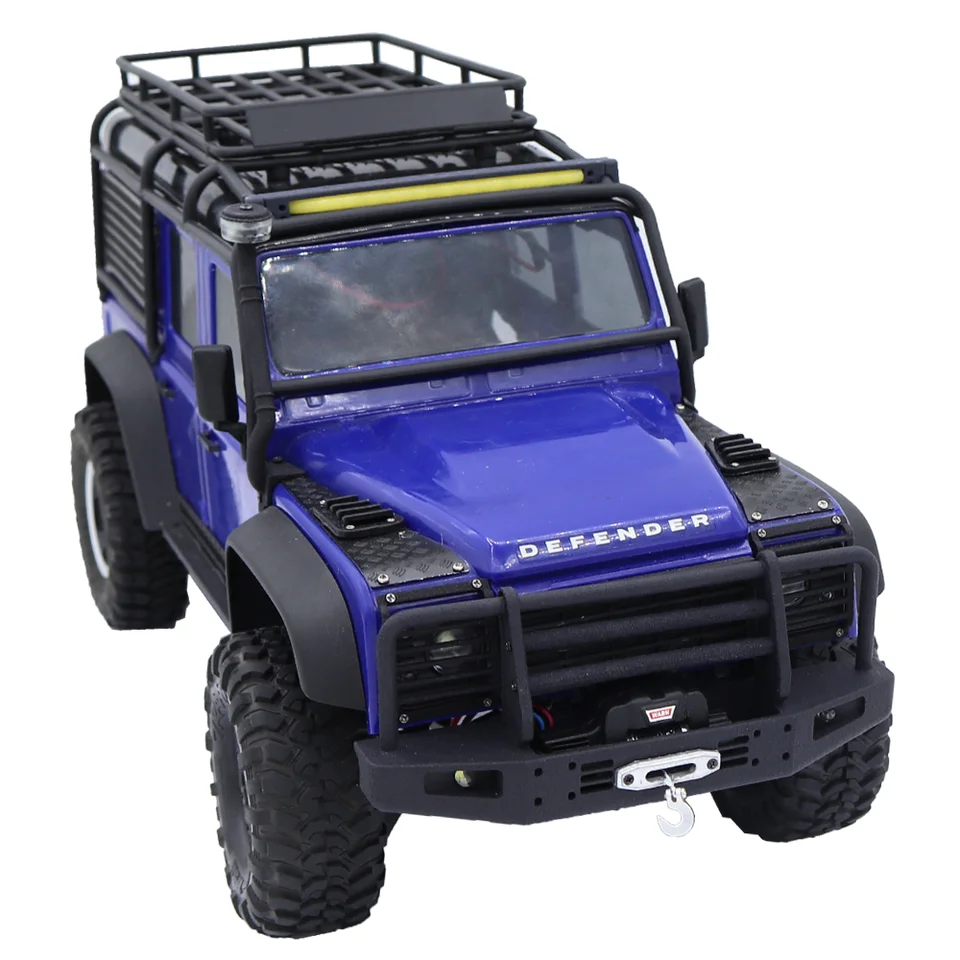 RC voorbumper, aluminium voorbumper met lier voor Traxxas RC auto-upgrade-onderdeel voor rupsbanden, zwaar metaal in groot formaat, klassiek