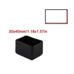 Silicone Chair Leg Caps - Non - Slip Floor Protectors, Dust Covers, and Furniture Leveling Feet (4 - Pack) (Rectangle 30x40mm)